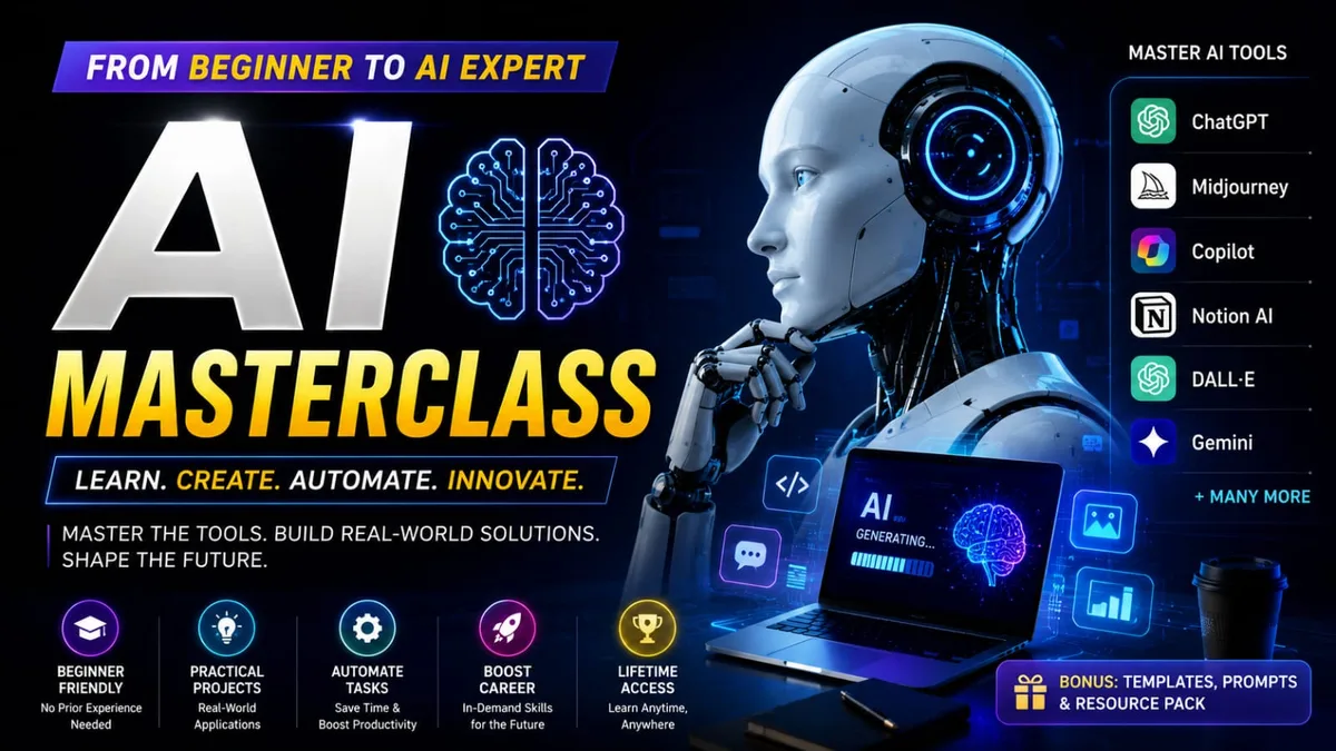 The AI Masterclass — Practical AI Skills for Work